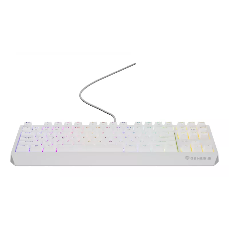 Teclado gaming GENESIS Thor 230 TKL USB QWERTY inglês americano branco