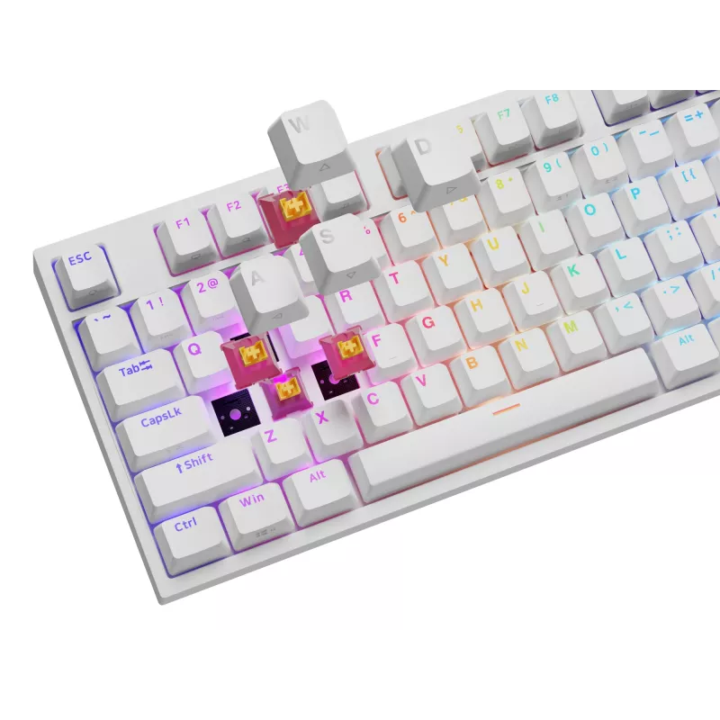 Teclado GENESIS NKG-2300 universal USB QWERTY inglês branco