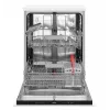 Máquina de lavar loiça semi-integrada AMICA DIM62E7qH — 14 conjuntos de louça, 60 cm, ecrã tátil LED, 7 programas, branco