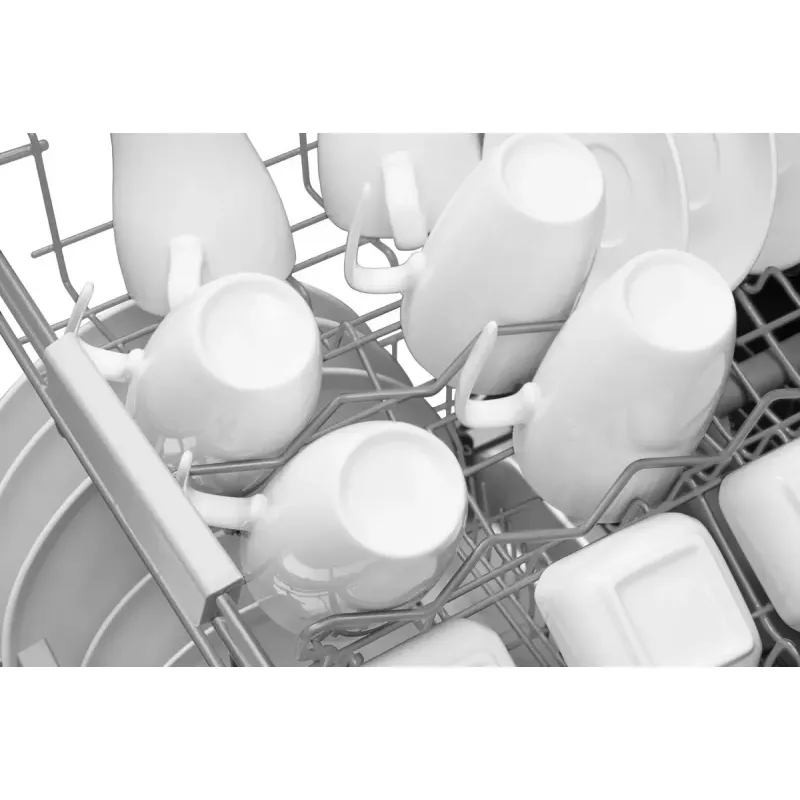 Máquina de lavar loiça semi-integrada AMICA DIM62E7qH — 14 conjuntos de louça, 60 cm, ecrã tátil LED, 7 programas, branco