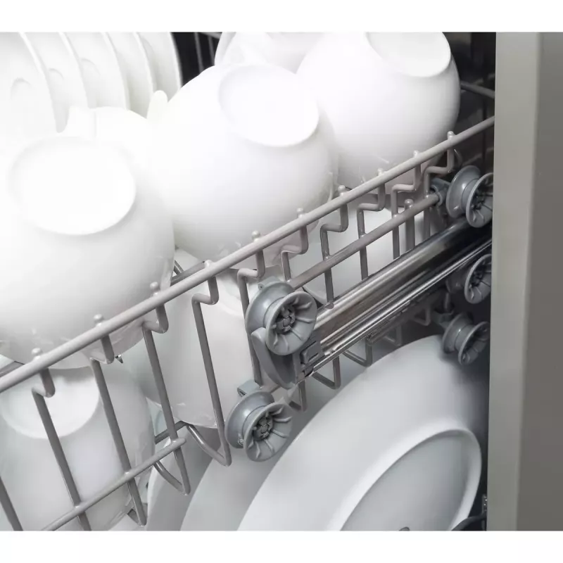 Máquina de lavar loiça semi-integrada AMICA DIM62E7qH — 14 conjuntos de louça, 60 cm, ecrã tátil LED, 7 programas, branco