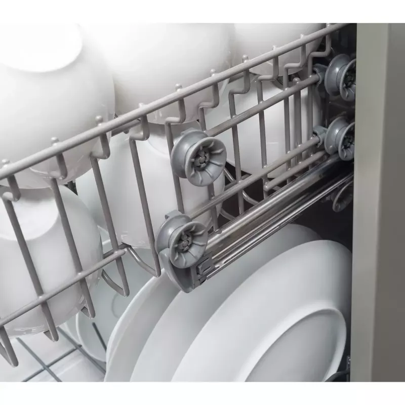 Máquina de lavar loiça semi-integrada AMICA DIM62E7qH — 14 conjuntos de louça, 60 cm, ecrã tátil LED, 7 programas, branco