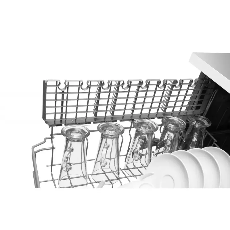Máquina de lavar loiça semi-integrada AMICA DIM62E7qH — 14 conjuntos de louça, 60 cm, ecrã tátil LED, 7 programas, branco