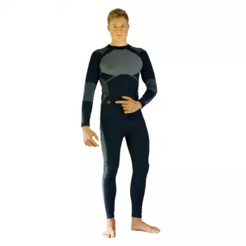 Conjunto de roupa interior térmica aquecida Glovii GXBL, tamanho L, preto