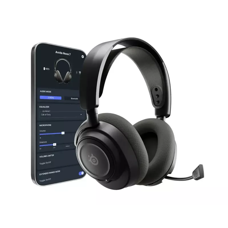 SteelSeries Arctis Nova 7 Gen 2 61730 auscultadores gaming sem fios over-ear, bateria 50+ h, pretos