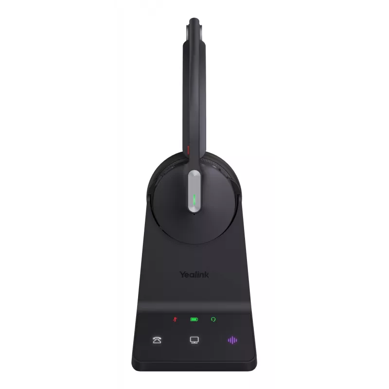 Headset Yealink WH64 Mono UC, sem fios, 20 - 20000 Hz, escritório/call center, 92 g, headset, preto