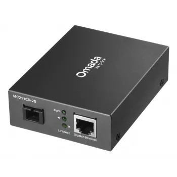 Conversor de suporte de rede TP-Link Omada MC211CS-20 1000 Mbit/s 1310 nm monomodo preto