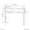 Neomounts WL30-750BL18 suporte de parede para TV para cargas pesadas, 43-98 polegadas, 125 kg