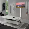 Techly ICA-TR47 suporte de chão para TV slim, 32-70 polegadas, 40 kg, branco