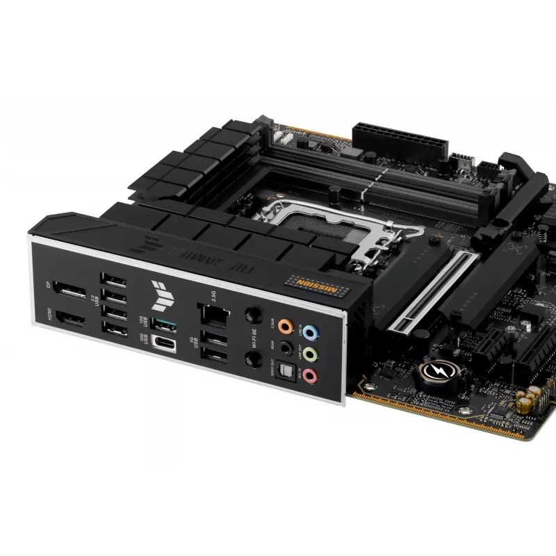 Placa-Mãe ASUS TUF GAMING B760M-PLUS WIFI II — Intel B760, LGA 1700, micro ATX, DDR5, 4 DIMM, Wi‑Fi 6E, 2.5 Gb LAN