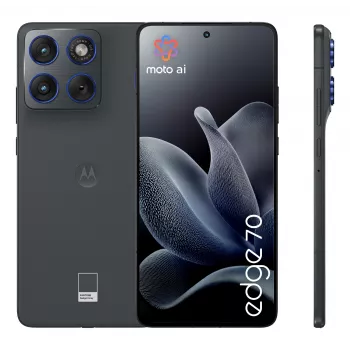 Smartphone Motorola edge 70 — 6,7 Polegadas P-OLED 120Hz, Snapdragon 2,8 GHz, 12 GB RAM, 512 GB, 4800 mAh, Dual SIM (Nano + eSIM), IP68/IP69, Cinzento