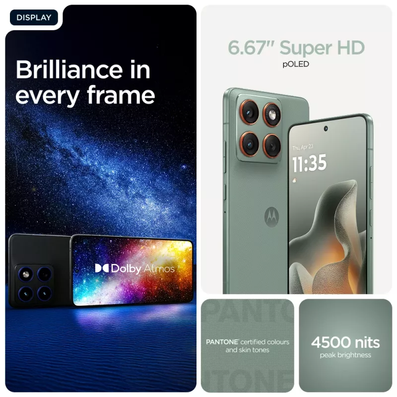 Motorola edge 70 17 cm (6.7 Polegadas) Dual SIM Android 16.0 5G USB Type-C 12 GB 512 GB 4800 mAh Verde