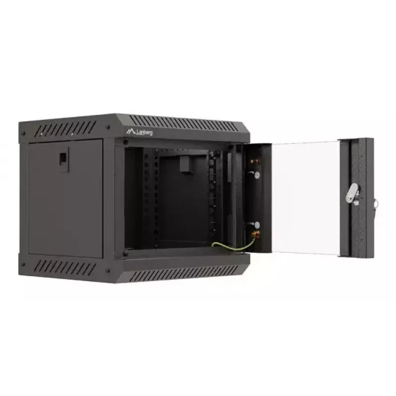 Rack de parede Lanberg WF11-3304-10B 4U preto capacidade de carga 30 kg