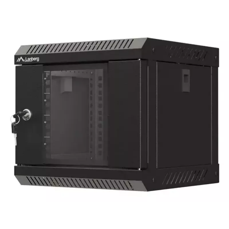 Rack de parede Lanberg WF11-3304-10B 4U preto capacidade de carga 30 kg