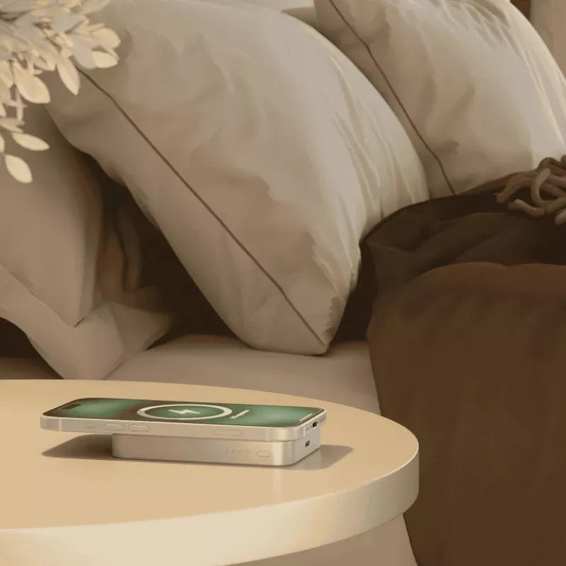 ZENS powerbank fino Qi2 Al 10000mah branco