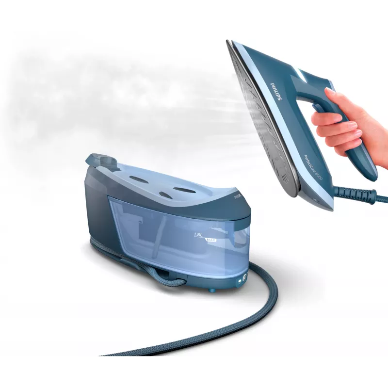 Ferro de engomar a vapor Philips Série 6000 PSG6042/20 2400 W 1,8 L SteamGlide Advanced azul