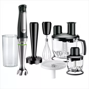 Braun MQ 7087X 1,2 l varinha mágica 1000 W preto, aço inoxidável
