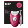 Depiladora Braun Silk-épil 3 SE3-202, 20 pinças, alimentação por rede, Berry