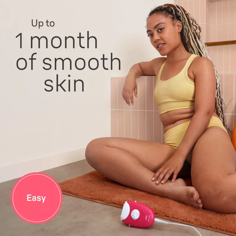 Depiladora Braun Silk-épil 3 SE3-202, 20 pinças, alimentação por rede, Berry