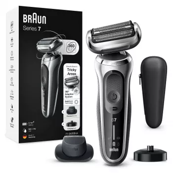 Máquina de barbear Braun Series 7 71-S4200cs preto AutoSense bateria