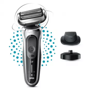 Máquina de barbear Braun Series 7 71-S4200cs preto AutoSense bateria