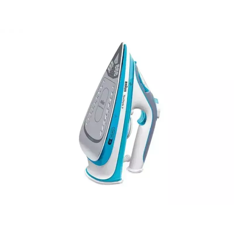 Ferro de engomar a seco e a vapor Braun TexStyle 5 SI 5006 BL base cerâmica 2600 W azul, cinzento, branco