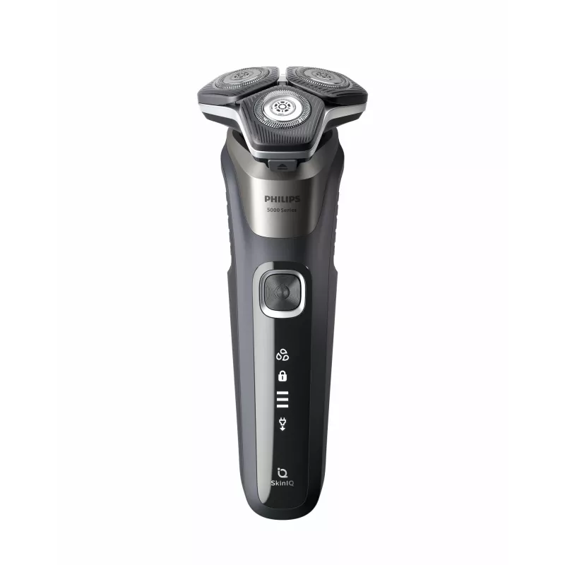 Máquina de barbear Philips SHAVER Series 5000 S5887/30, máquina de barbear rotativa, preto, cinzento