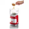 Ariete 2956, Pop Corn Party Time, máquina de pipocas, transforma 60 g de milho em pipocas em 2 minutos com ar quente, sem gordura, 1000 Watt, vermelho