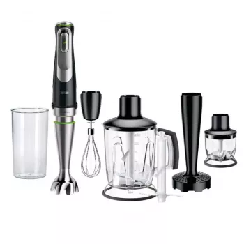 Braun MultiQuick 9 MQ9147X 0,6 L varinha mágica 1200 W preto, aço inoxidável