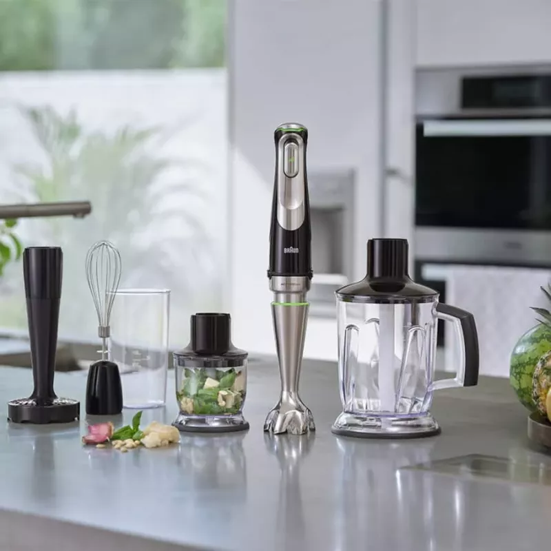 Braun MultiQuick 9 MQ9147X 0,6 L varinha mágica 1200 W preto, aço inoxidável
