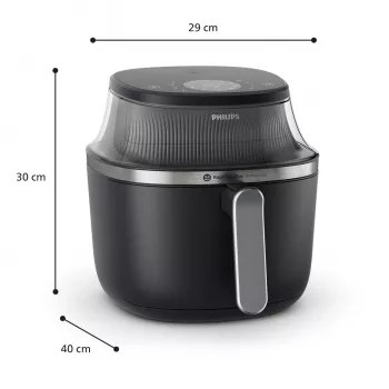 Fritadeira Philips série 3000 NA322/00 individual 4,2 L aparelho de bancada 1400 W fritadeira de ar quente cobre, preto
