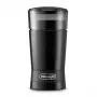 Moinho de café cónico De’Longhi KG200 — mós de aço inoxidável, depósito de grãos de 90 g, 170 W, preto