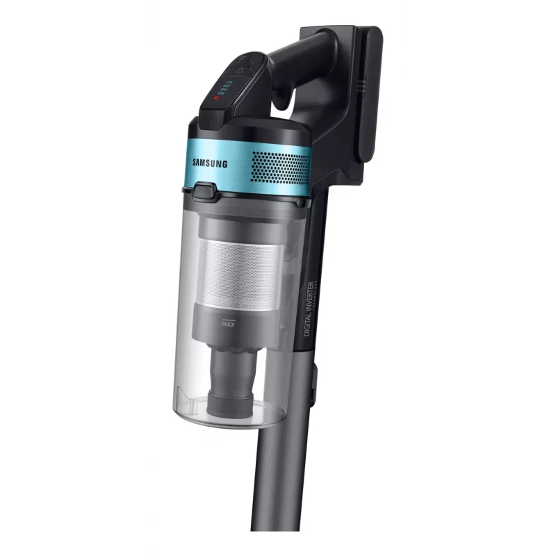 Aspirador vertical Samsung VS20B75AGR1/GE / aspirador elétrico 2-em-1 aspirador vertical bateria seco sem saco 0,8 l 550 W preto, cromado, menta, turquesa