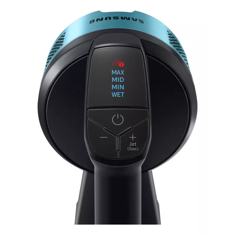 Aspirador vertical Samsung VS20B75AGR1/GE / aspirador elétrico 2-em-1 aspirador vertical bateria seco sem saco 0,8 l 550 W preto, cromado, menta, turquesa