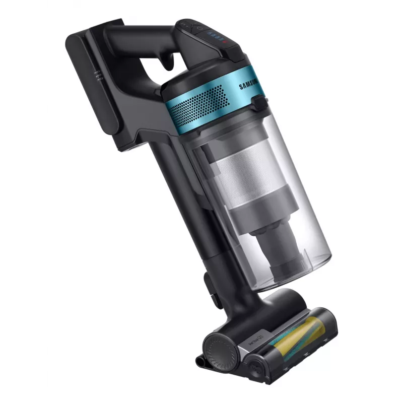 Aspirador vertical Samsung VS20B75AGR1/GE / aspirador elétrico 2-em-1 aspirador vertical bateria seco sem saco 0,8 l 550 W preto, cromado, menta, turquesa