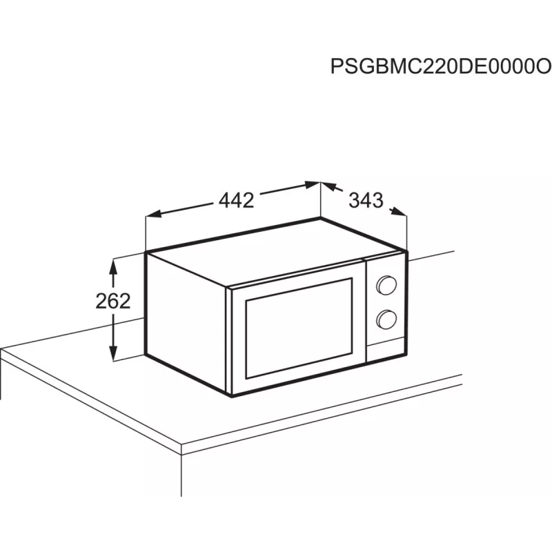 Micro-ondas com grelhador compacto Electrolux EMZ421MMTI — 800 W, 20 l, titânio, prato giratório de 270 mm