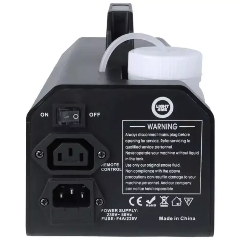 Light4Me GIG Set 1 conjunto de máquina de fumo, 400 W, efeito de luz LED 4 em 1, 1 litro de líquido de fumo