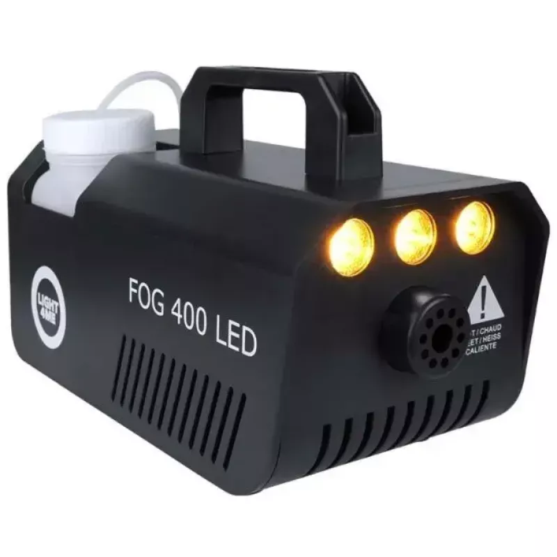 Light4Me GIG Set 1 conjunto de máquina de fumo, 400 W, efeito de luz LED 4 em 1, 1 litro de líquido de fumo