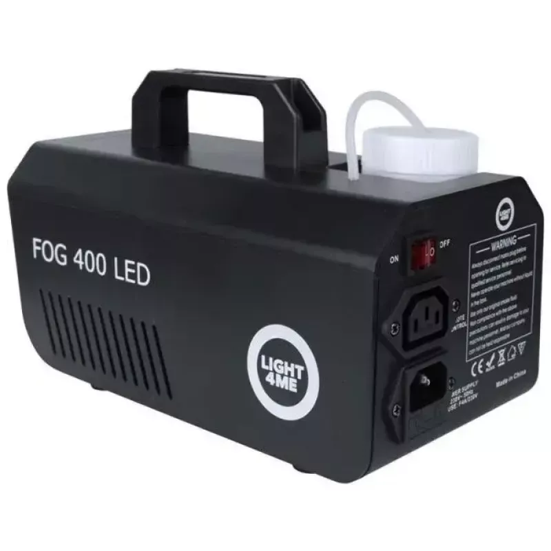 Light4Me GIG Set 1 conjunto de máquina de fumo, 400 W, efeito de luz LED 4 em 1, 1 litro de líquido de fumo
