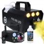 Light4Me GIG Set 1 conjunto de máquina de fumo, 400 W, efeito de luz LED 4 em 1, 1 litro de líquido de fumo