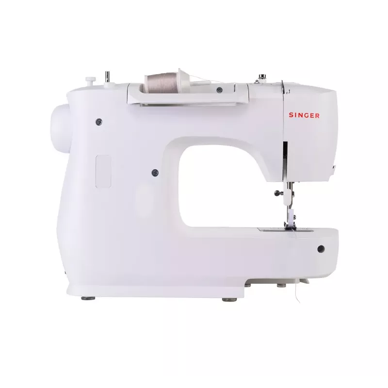 Máquina de costura semiautomática SINGER M2405 — mecânica, 11 programas, 8 padrões de ponto, 70W, branca