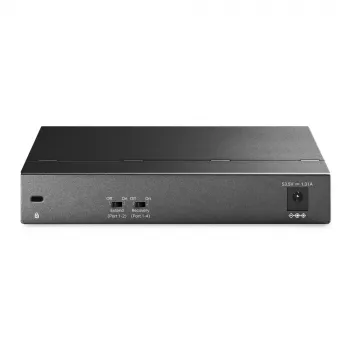 Switch de secretária TP-Link 6 portas Gigabit com 3 portas PoE+ e 1 porta PoE++