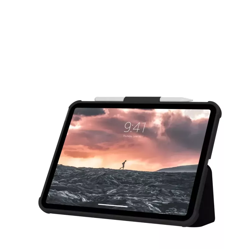 Capa tipo folio Urban Armor Gear Plyo 27,7 cm 10,9 polegadas preta transparente