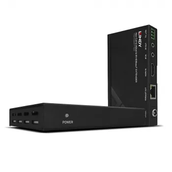 Extensor HDBaseT Lindy 70m Cat.6 HDMI 4K30, IR e RS-232 com PoC