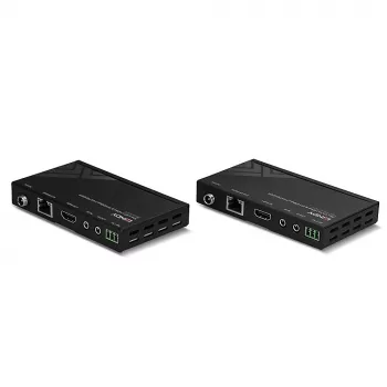 Extensor HDBaseT Lindy 70m Cat.6 HDMI 4K30, IR e RS-232 com PoC