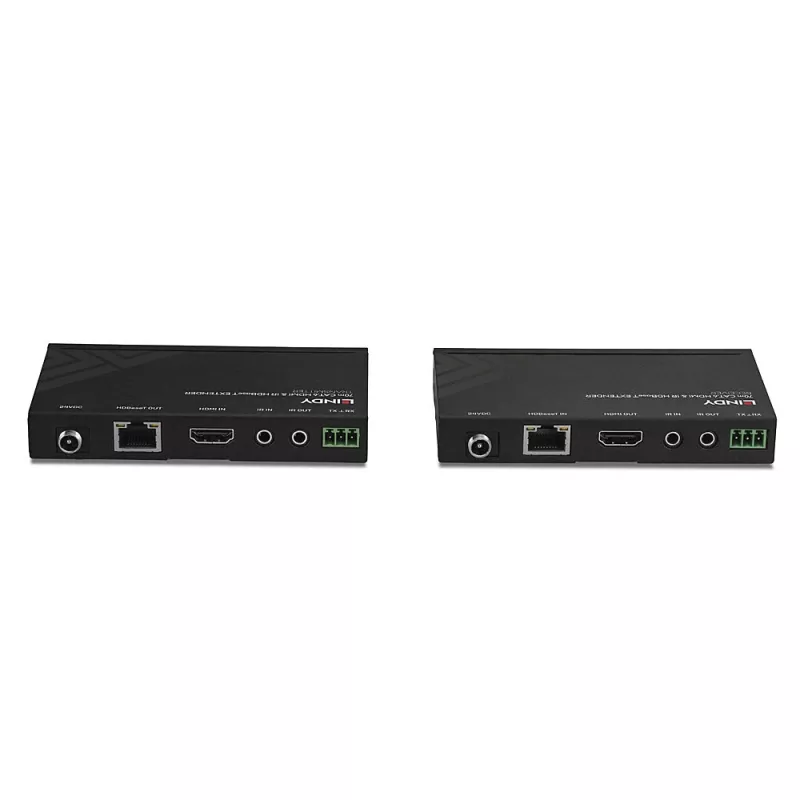 Extensor HDBaseT Lindy 70m Cat.6 HDMI 4K30, IR e RS-232 com PoC