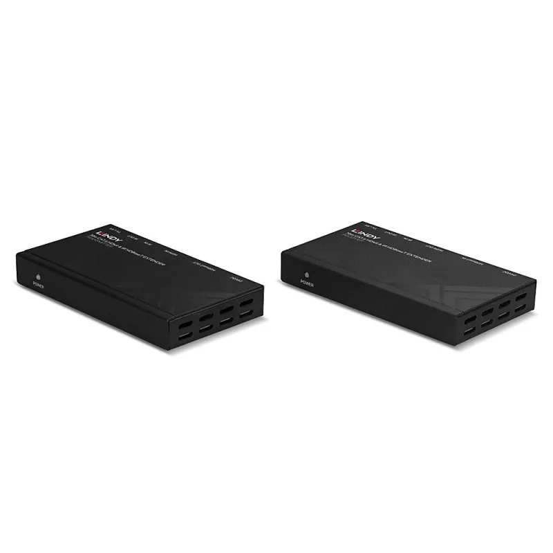 Extensor HDBaseT Lindy 70m Cat.6 HDMI 4K30, IR e RS-232 com PoC