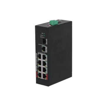 Dahua Technology PFS3110-8ET-96-V2 Unmanaged Fast Ethernet (10/100) Power over Ethernet (PoE) 10U preto