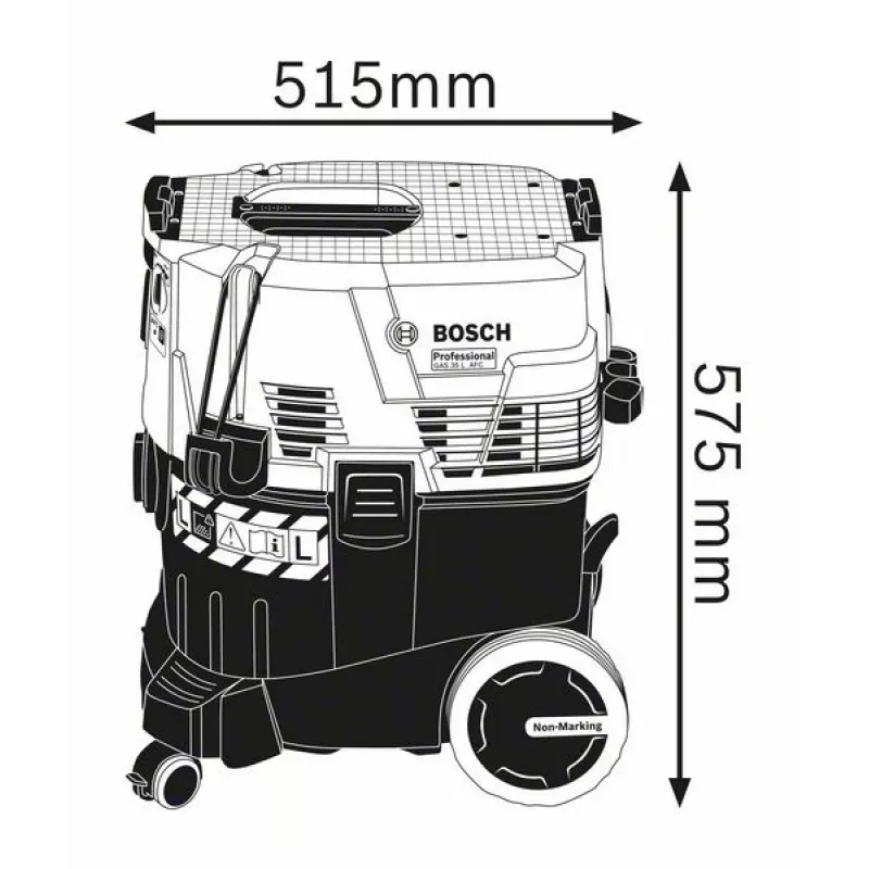 Aspirador Bosch GAS 35 L AFC Professional Preto, Azul 1200 W
