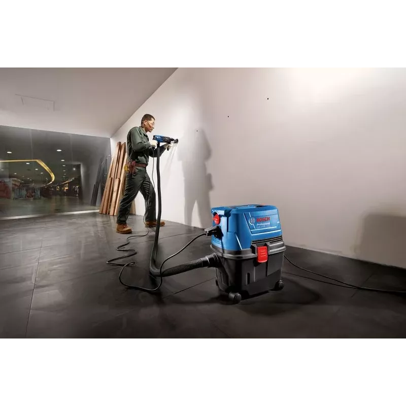 Bosch GAS 15 PS Professional aspirador cilíndrico, a seco, 1100 W, 15 l, saco para o pó
